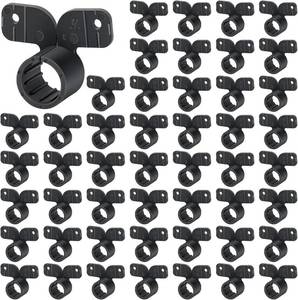 lot 22741 image: Briwooody 50 Pack 12 Inch Pex Suspension Pipe Clamps Tubing Supports for Pex, Copper, Cpvc Pipe, Butterfly Style(Black)