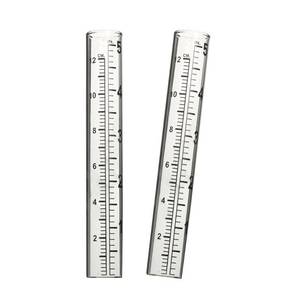 lot 58271 image: 5 Capacity Rain Gauge Glass Replacement Tube for Yard Garden Outdoor (Set of 2) - Retail $6