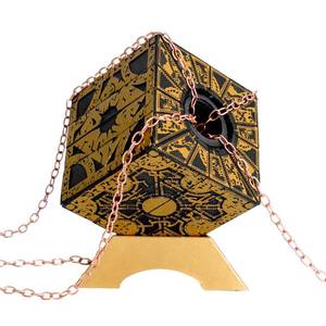 lot 58274 image: Hellraiser Puzzle Box - Accurate Lament Configuration with Functional Mechanical Lock, Detachable Puzzle Cube & Base - Premium Horror Prop Gift for Fans - Retail $20