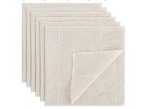 lot 58297 image: 6-Pack Reusable Muslin Cheesecloth Straining Cloths - Retail $3