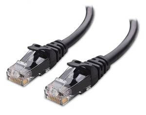 lot 58311 image: Cable Matters Cat 6 Ethernet Patch Cable 6ft Black - Retail $8