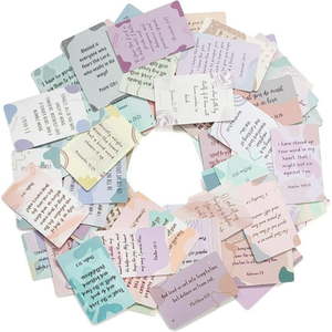 lot 58316 image: Mr. Pen Prayer Cards  70 Unique Bible Verse Cards  Mini Scripture Cards  Assorted Colors - Retail $7