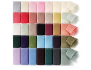 lot 58320 image: 36 Rolls Chiffon Ribbon 1.57 x 118 Yd Handmade Colorful Fringe Chiffon Silk Ribbon for Wedding Invitations, Bridal Bouquets, DIY Crafts, Gifts Wrapping - Retail $33