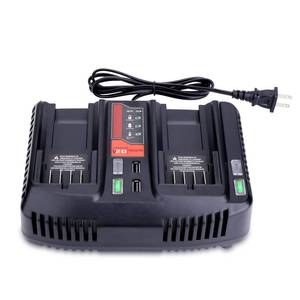 lot 58328 image: V20 Dual Port Fast Charger Compatible with Craftsman 20V Batteries - Simultaneous Charging for CMCB201 CMCB202 CMCB203 CMCB204 CMCB206, Direct Replacement for Craftsman CMCB124 CMCB104 CMCB100 CMCB101 - Retail $35