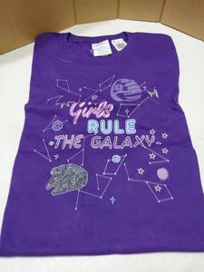 lot 58381 image: Star Wars Girls Rule The Galaxy Purple T-Shirt Kids size small  - Retail $12