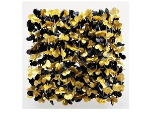 lot 58415 image: Premium Leis for Luau Party, 41.5inches 24Pack Hawaiian Leis for Graduation Bulk Single Color, Birthday Beach Party Favors Gold Red Flower Accessories Ceremonies Women Men (24Pack Black & Gold Leis) - Retail $12