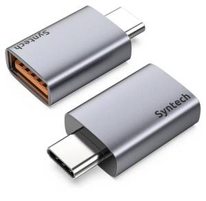 lot 58435 image: USB C to USB Adapter (2 Pack), 10Gbps USB3.2 Gen 2 Fit Side by Side, Type C Male to A 3.2 Female Adapter Compatible with iPhone 17e 17 Pro MaxiPadiMacMacBook Pro & Thunderbolt 54 Devices - Retail $9