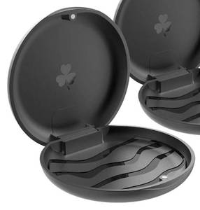 lot 58451 image: 1 Pack Retainer Cases, Solid Orthodontic Retainer Case (Black) - Retail $8