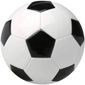 lot 58454 image: Soccer Ball Size 2 with Pump Needle Classic White Black Thicker PU Tight Weaved Suitable for Youth Boy League Game Training Practice or Gift - Retail $10