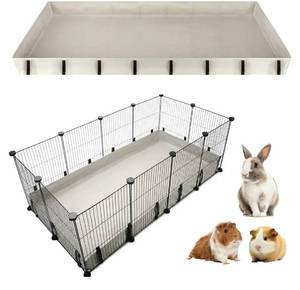 lot 58501 image: Guinea Pig Cage Liner,36 x 24 600D Oxford Bottom Tarp with 4 Raised Sides, Washable Cage Base for Guinea Pigs, Rabbits and Small Animals. - Retail $17
