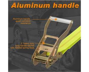 Heavy Duty Car Tie Down Straps with Flat Hook-10,000lbs Break Strength-4Pack Tire Ratchet Straps for Trailers, Trucks, UTV - Retail: $90