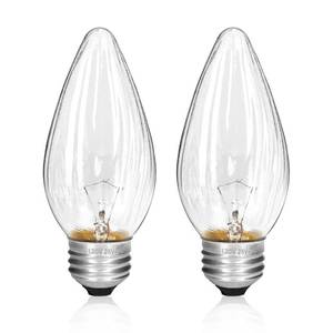 lot 759 image: Verplexter Clear Flame Decorative Light Bulbs 25 Watt 2 Pack 75337 - Retail $9