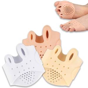 lot 770 image: Silicone Toe Separators �� 4 Pack, 4 Colors, Toe Spacers for Bunion Relief & Toe Straightening Soft Breathable Toe Corrector for Women Men Ultra-Thin Design for Yoga Running Travel (Three Colors-3PCS) - Retail $21