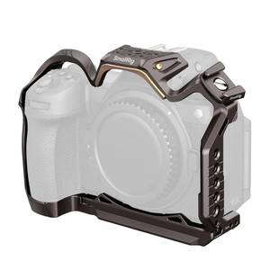 lot 812 image: SmallRig Night Eagle Z6III Camera Cage for Nikon Z6 III, Aluminum Alloy Full Cage, with Quick Release Plate for Arca-Swiss and Cold Shoe Mount for Microphone and Light - 4521 - Retail $100