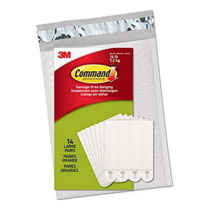 lot 833 image: Command Ph206-14Na Heavy Duty Strips Picture Hanging Material - Retail $36