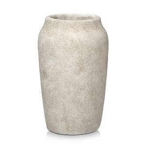 lot 888 image: Briful Rustic Vintage Ceramic Vase, 9.06 Farmhouse Table Decor with Wide Mouth, Large Decorative Vases for Home Decor, Living Room, Entryway & Shelf Styling, Beige - Retail $23