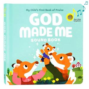lot 938 image: God Made Me Christian Sound Books for Kids - 6 Bible Songs for Toddlers �� Christian Gifts for Kids - Baby Bible for Baptism, Christening, Dedication Gifts, Sunday School, Preschool Homeschool - Retail $26