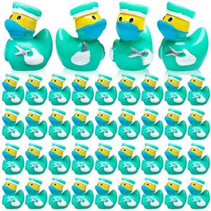 lot 941 image: VioraWhite 50 Pcs Mini Resin Ducks Bulk Tiny Summer Themed Figurines Party Decor for DIY Miniature Landscape Birthday Gifts Aquarium Bonsai Potted Dollhouse Decor (Doctor) - Retail $17