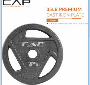 lot 18819 image: CAP Barbell 2-Inch Olympic Weight Plate 2-35lb plates - Retail $99