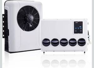 12V DC air conditioner, truck split air conditioner 9000btu, suitable for RVs, trucks, construction vehicles, campers, vans, trailers, RV ac units (12V) - Retail: $529