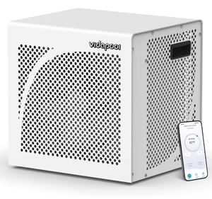 16,000 BTU Swimming Pool Heater 7.5 COP Electric Pool Heat Pump for Above Ground and Inground Pools Heating and Cooling Smart WiFi Control Pools Up to,6500 Gallons - Retail: $699