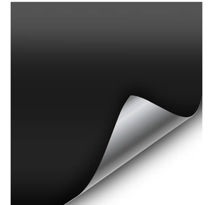 lot 18768 image: Pack of 8 VViViD Matte Black Vinyl Wrap Adhesive Film Air Release Decal Sheet (1ft x 5ft) - Retail $95