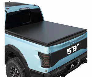 lot 18780 image: Truck Bed Tonneau Cover Compatible with 2007-2026 Chevy Silverado & GMC Sierra 1500 5.8 ft Box(NO CarbonPro Bed), Soft Roll Up Style - Retail $179