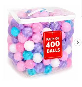 lot 18850 image: MW SPORTS Play Balls for Ball Pit - Pastel Colors 400 Balls - Retail $49