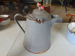 lot 4305 image: Enamelware Coffee Pot