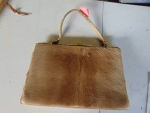 lot 4356 image: Vintage Cowhide Purse