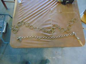 lot 4368 image: Vintage Metal Styled Belts 