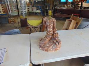 lot 4393 image: Cowboy Lamp