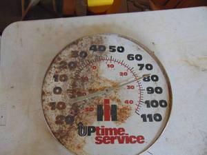 lot 4416 image: International Harvester Thermometer - rough shape