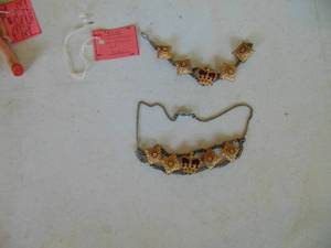 lot 4430 image: Crown Bracelet and Necklace