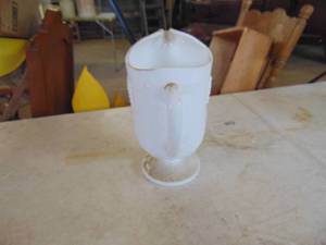 lot 4435 image: White - Milk Glass - Pitcher