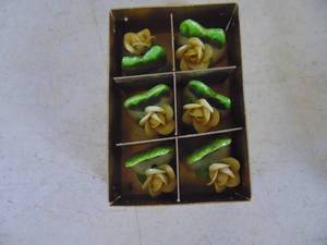 lot 4444 image: Hand Painted Napkin Holders   Germany