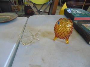 lot 4453 image: Fenton Candle Holder and More