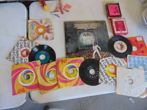 lot 4469 image: Selection of 45s and Bee Gees Saturday Night Fever