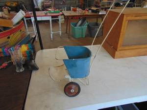 lot 4475 image: Vintage Metal Stroller