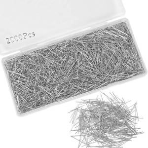 lot 8 image: 2000 Pieces Straight Pins for Sewing, 1 Inch Dressmaker Pins, Stainless Steel Fine Sharp Pins with Flat Head, Craft Pins for Jewelry Making, DIY, Quilting, Fabric, and Garment Sewing - Retail $5