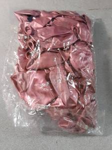 lot 254 image: 100pcs Metallic Pink Latex Balloons Various Sizes Chrome Balloon 1812105 inch Helium Balloon Perfect for Birthday Valentines Baby Shower Bridal Shower Wedding Anniversary Balloons (Pink) - Retail $9,505