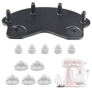 lot 313 image: ��Patent Pending��Stand Mixer Attachment Holders, Compatible with Kitchenaid Mixer & KitchenAid Flat Beater, Kitchen Accessory Organizer, Accessories for Storing Dough Hooks,Flat & Flex Edge Beater - Retail $17