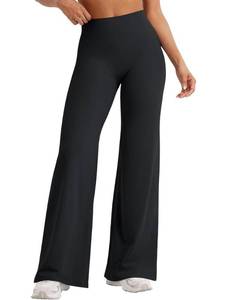 lot 328 image: Workout Leggings Womens No Front Seam Straight Leggings, High Waist Womens Yoga Pants Lounge Buttery Soft Comfy Casual(Large) Black - Retail $20