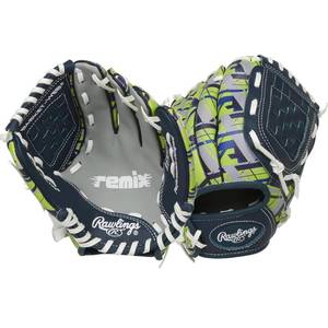 lot 365 image: Rawlings  REMIX T-Ball & Youth Baseball Glove  Left Hand Throw  9  Green - Retail $20