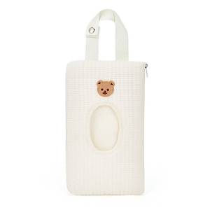 lot 434 image: Quilted Baby Wipe Holder Quilted Wipe Pouch Portable Hanging Floral Wet Wipes Bag for Car, Stroller - Retail $13