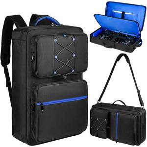 lot 438 image: DJ Controller Case Compatible with Pioneer DDJ-FLX4DDJ-REV1DDJ-SB3DDJ-400,Fits 16 Laptop,Mic & Headphone Pockets,Padded DJ Backpack for Numark Mixtrack Pro FX,Mixstream Pro,Hercules Inpulse 500 - Retail $50