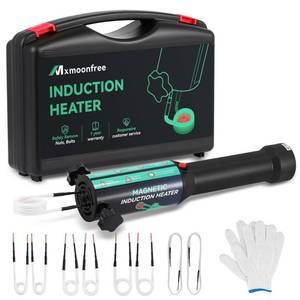 Mxmoonfree 1500W Induction Heater Bolt Removal Tool, 8 Coils & Rugged Case for Nuts, Bolts & Bearings, Blue, 2 Warranty, 110V
