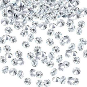 lot 469 image: 10000 Clear Wedding Table Scatter Confetti Crystals Acrylic Diamonds Rhinestones for Table Centerpiece Decorations Wedding Decorations Bridal Shower Decorations Vase Beads (Silver, 4 MM) - Retail $10