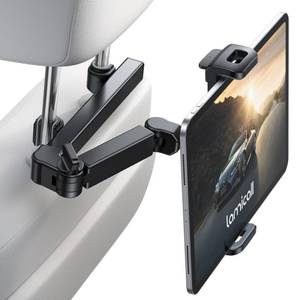 lot 478 image: Lamicall Car Headrest Tablet Holder - 3 in 1 Extension Arm Adjustable Tablet Car Mount for Back Seat, Gifts Road Trip Essentials for Kids, for 4.7-11 Devices, iPad Pro Air Mini, Galaxy, Fire HD - Retail $18