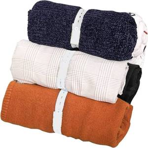 lot 506 image: Elastic Band with Buttonholes, 20Pcs Closet Organizer for Bed Sheet, Clothes Organization System for Drawer, Blanket Storage Band, Wardrobe Space Saver for Bedding Comforter Sweater Towel, White - Retail $10